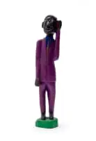 Collen Maswanganyi, Pastor, carved and painted wood