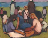 Eleanor Esmonde-White, Group of Figures on the Beach