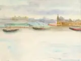 Maud Sumner, Thames Misty Golds and Barges
