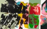 Jan Neethling, Nudes, screenprint and acrylic on board
