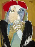 André François van Vuuren, Painting after a Theme of Picasso, oil on linen