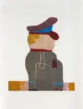 Robert Hodgins, Sergeant Major, colour lithograph on paper