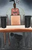 Alfred Thoba, Bayo Thuala (An Evil II), oil on canvas laid down on board