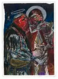 Cinga Samson, Sweet Times of the Fools, mixed media on Fabriano paper