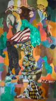Gresham Tapiwa Nyaude, Mazino (The Best Laid Plans of Mice and Men), oil on canvas