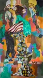 Gresham Tapiwa Nyaude, Mazino (The Best Laid Plans of Mice and Men), oil on canvas