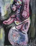 Mavis Tauzeni, 8 Days a Week, acrylic and ink on canvas