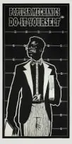 Kudzanai Chiurai, Do it Yourself, Popular Mechanics I, 2010, linocut on paper