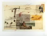 Nermine Hammam, Posturing Bravado, hand painted archival pigment print on Hahnemühle Japanese paper