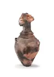 Deborah Bell, Crying Pot, Crying Pots Series, 1998, terracotta, kiln and pit fired, fat, wax and charcoal