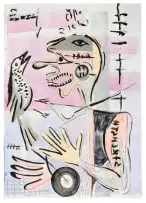 Blessing Ngobeni, Democracy You Sucked, watercolour monotype on paper
