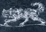 William Kentridge, Another Cat, etching and aquatint on paper