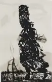 Fire Walker by William Kentridge, lithograph on paper, offered Jul 2022