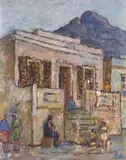 Kenneth Baker, Bo-Kaap Life, oil on board