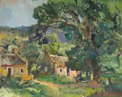 Terence McCaw, Genadendal, oil on board