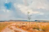Christopher Tugwell, Cowherd with Cattle in a Landscape