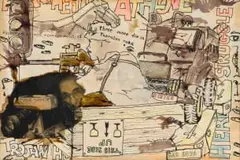 Willie Bester, Trojan Horse, mixed media on paper