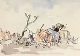 Pandokkies and Old Tree - Windermere by Gregoire Boonzaier, watercolour on paper, sold Nov 2022