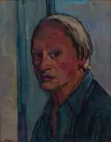 François Krige, Self Portrait, oil on board