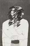 Robert Hodgins, A Little Beauty, etching on paper