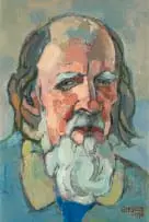 Self Portrait by Gregoire Boonzaier, oil on board, sold Nov 2022