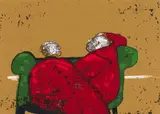 Robert Hodgins, Rome, colour lithograph on paper