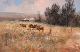 Christopher Tugwell, Cattle and Herder in a Landscape