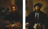 Continental School, 19th Century, Portrait of a Gentleman, two, oil on canvas