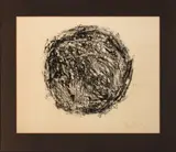 Christo Coetzee, Beach Ball (Loose), ink on paper