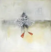 Heike Allerton-Davies, Outward, mixed media on canvas