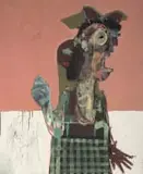 Bastiaan van Stenis, Guider, mixed media on canvas