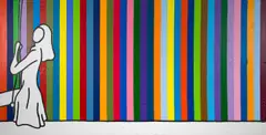 Candy Summer by Richard Scott, impasto and acrylic on canvas, offered Nov 2022