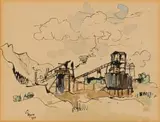 Headgear by Gregoire Boonzaier, watercolour on paper, offered Nov 2022
