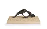 Susanna Swart, Reclining Nude, bronze, on a stone base