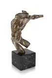 Caroline van der Merwe, Danzatore, bronze on a marble base