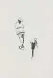 Nelson Makamo, Figures, pencil on paper