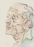 Gregoire Boonzaier, Ou Man met Rimpels, pastel on paper