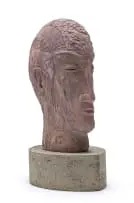 Large Head by Anton Smit, concrete and marble dust, sold Oct 2022