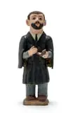 Priest Dressed in Black by Noria Mabasa, painted ceramic, offered Oct 2022