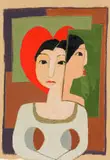 Pieter van der Westhuizen, Two Women with Red Heart