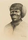 Gerard Bhengu, Portrait of Man with Necklace
