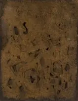 Aileen Lipkin, Abstract in Sand, mixed media on board