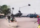 Sam Nhlengethwa, Traffic Light, mixed media