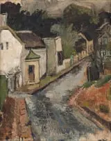 Freida Lock, Grotto Road, Rondebosch, oil on canvas
