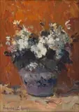Adriaan Boshoff, White Flowers in a Ginger Jar