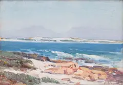 Hugo Naude, Seascape, oil on board