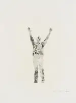 Louis Olivier, Outstretched Arms, aquatint on paper