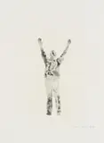 Louis Olivier, Outstretched Arms, aquatint on paper