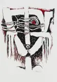 Cecil Skotnes, Abstract Head, colour screenprint on paper