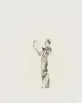 Louis Olivier, Figure with Head, etching and aquatint on paper